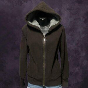 Y2K Brown Sherpa Hoodie